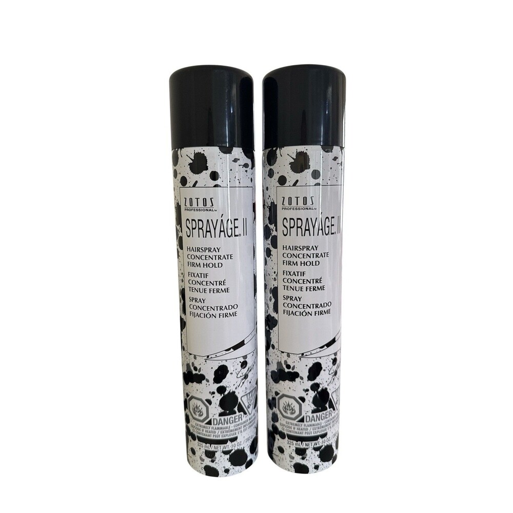 Zotos Professional Sprayage II Hair Spray Concentrate Firm Hold 10 oz New 2 Pack